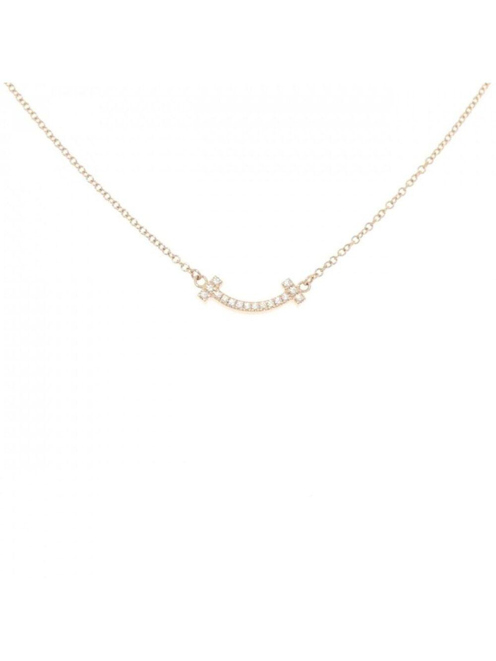 Tiffany & Co T Smile Mini Necklace